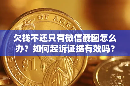 济南欠钱不还只有微信截图怎么办？如何起诉证据有效吗？