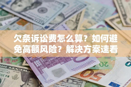 济南欠条诉讼费怎么算？如何避免高额风险？解决方案速看！