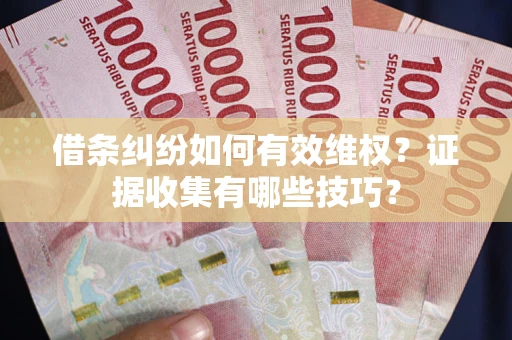 济南借条纠纷如何有效维权？证据收集有哪些技巧？