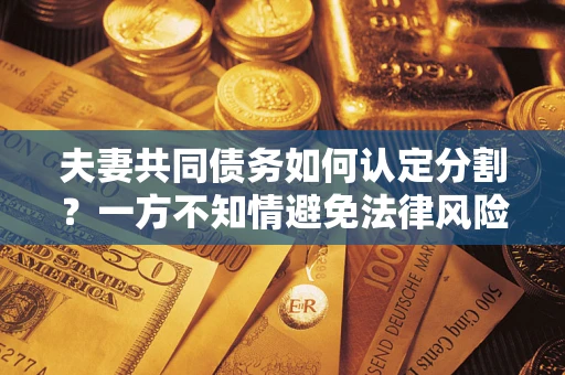 济南夫妻共同债务如何认定分割？一方不知情避免法律风险必看！